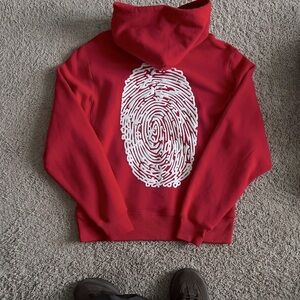 (HUMANLY DIFFERENT) FORMULA RED' FRENCH HOODIE